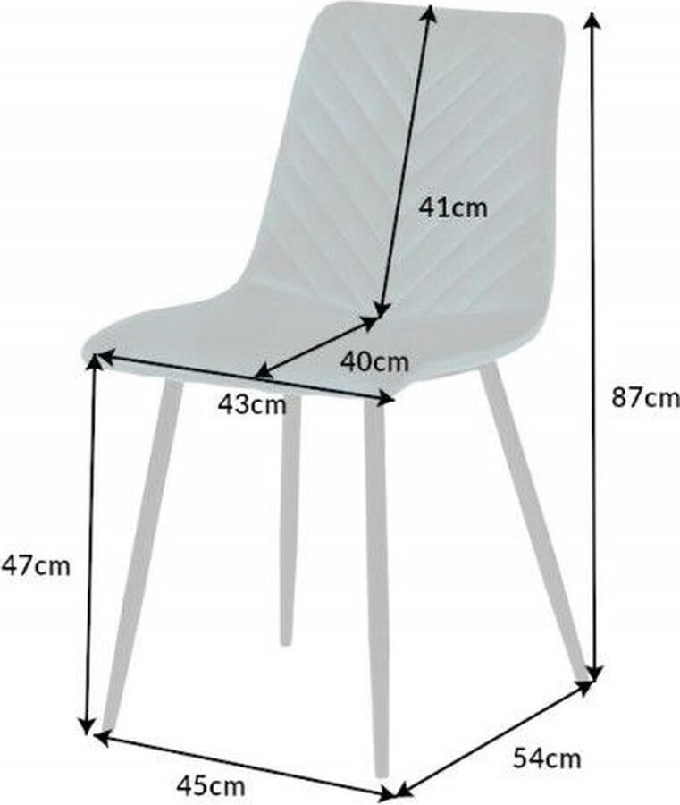 Invicta Interior Design stoel AMAZONAS fluweelgroen met decoratieve stiksels 40848