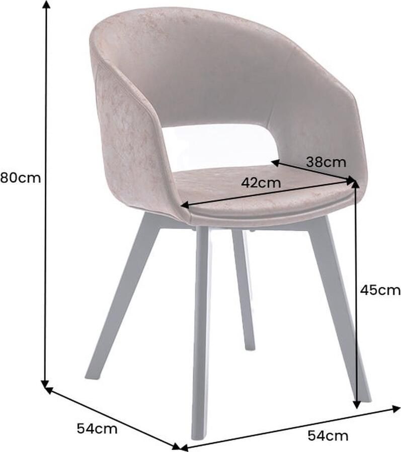 Invicta Interior Design stoel NORDIC STAR antiek bruin microvezel massief hout zwart met armleuning gestoffeerd 43422