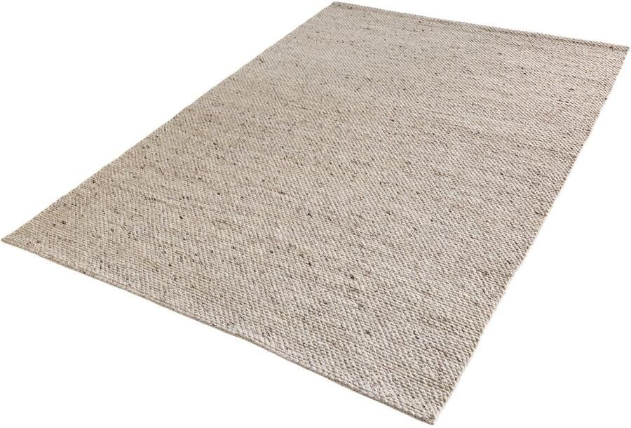 Invicta Interior Design Tapijt WOOL 240x160cm zilvergrijs gemaakt van wol 41717
