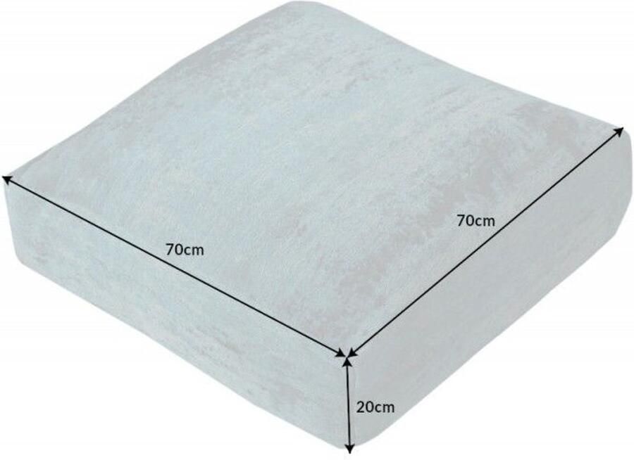 Invicta Interior Design vloerkussen XL MODERN Prestige Gleam 70cm zitkussen met turquoise abstract patroon - Foto 3