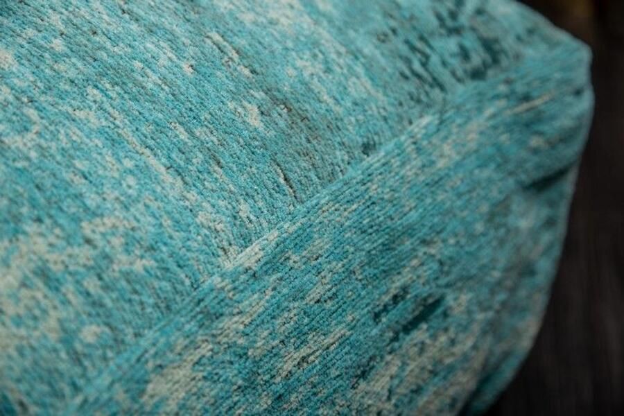 Invicta Interior Design vloerkussen XL MODERN Prestige Gleam 70cm zitkussen met turquoise abstract patroon