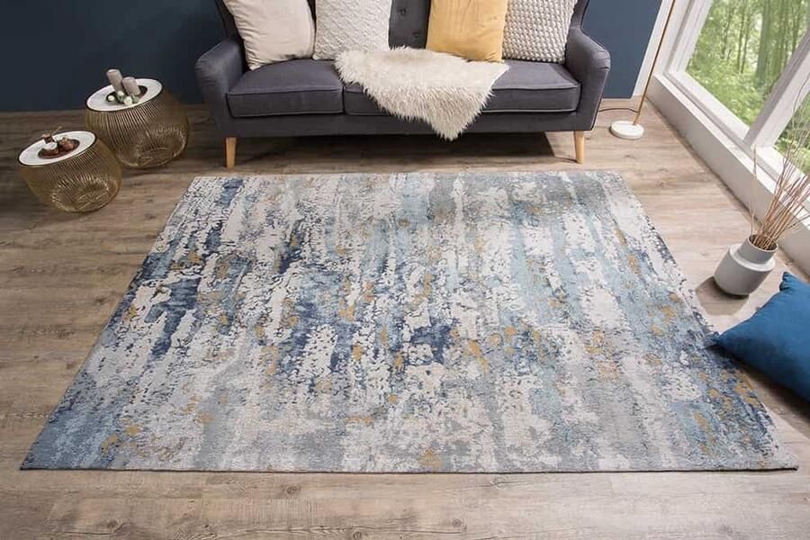 Invicta Interior Designtapijt Elysian Essence 240x160cm blauw katoen - Foto 4