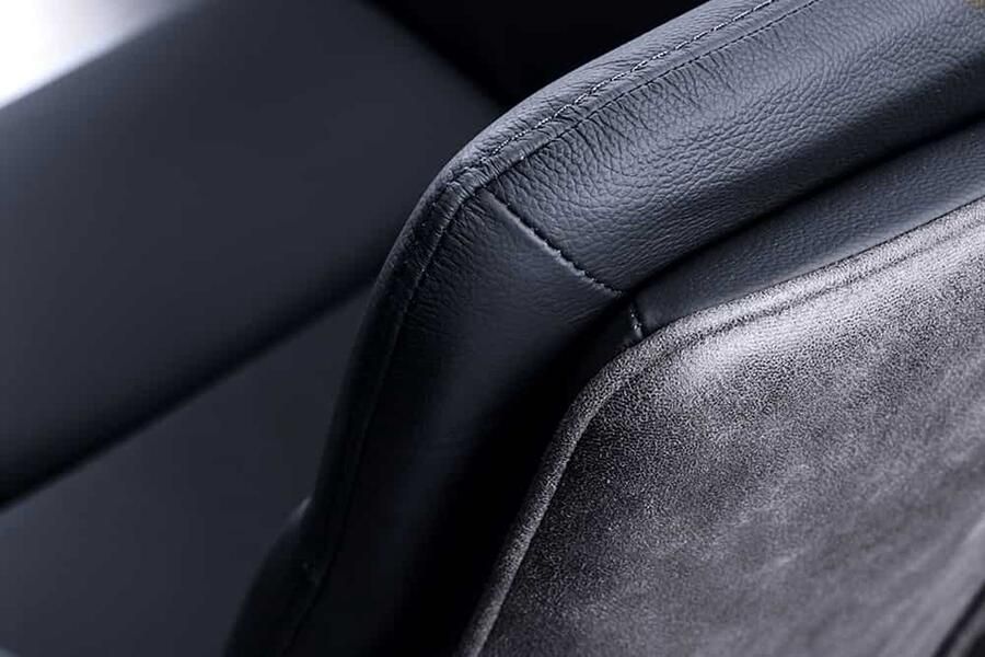 Invicta Interior Draaibare designstoel BIG GEORGE Zwart Antraciet Echt Lederen Microvezel met Armleuningen 43636 - Foto 5