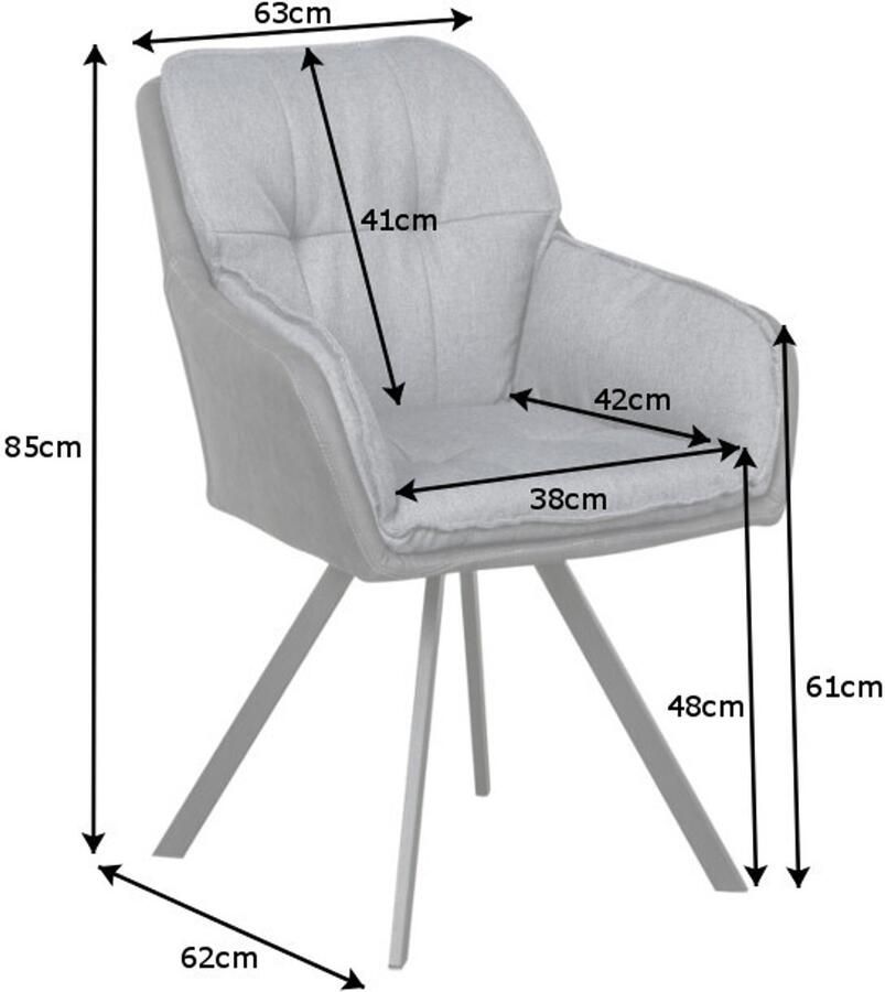 Invicta Interior Draaibare designstoel MR. LOUNGER antracietgrijs microvezel flatweave met armleuning 39301