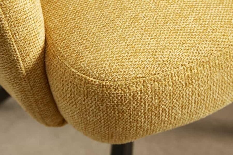 Invicta Interior Draaibare retro stoel BIG GEORGE mosterdgeel met armleuningen en Bonell veerkernvulling 42083 - Foto 2