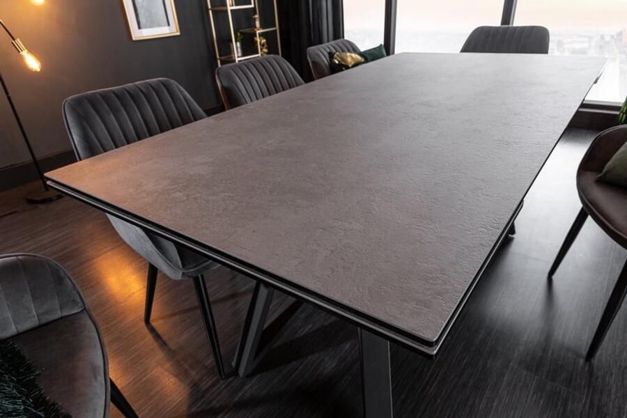 Invicta Interior Eettafel Atlas 180-220-260cm Beton-Optiek Keramiek 40840 - Foto 3