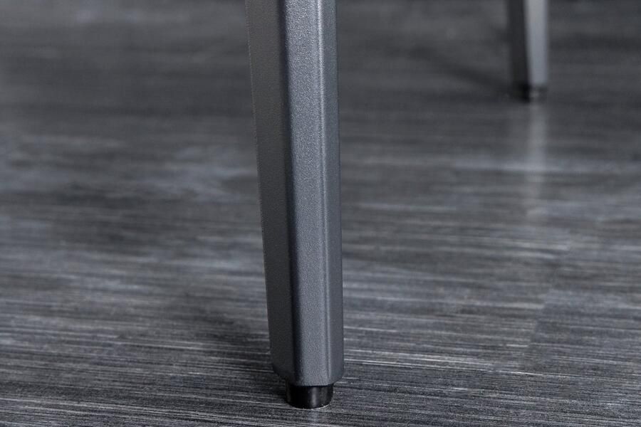 Invicta Interior Eettafel MILANO 180 cm wit marmer keramiek zwart metalen frame 44766 - Foto 2