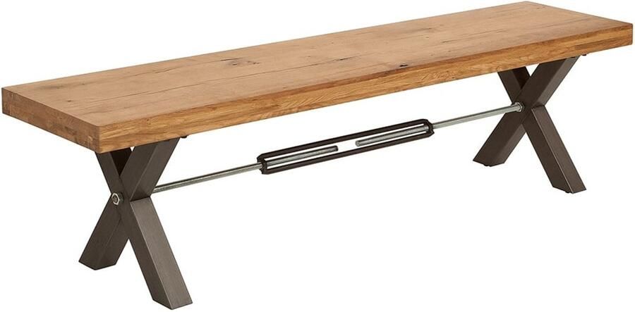 Invicta Interior Massieve bank THOR 180cm Wild Oak geolied in industrieel design 6538807 - Foto 4