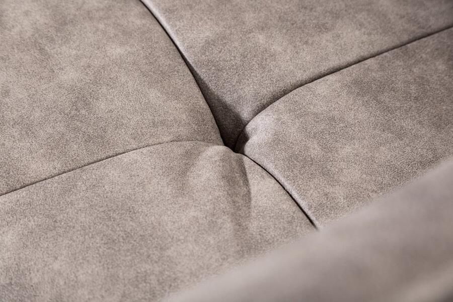 Invicta Interior Exclusief design stoel LOFT microvezel vintage taupe met armleuning 42475