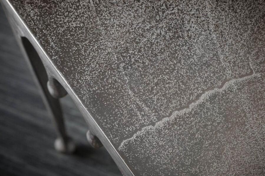 Invicta Interior Extravagante bijzettafel LIQUID LINE S 34cm zilver traandesign 40641 - Foto 2