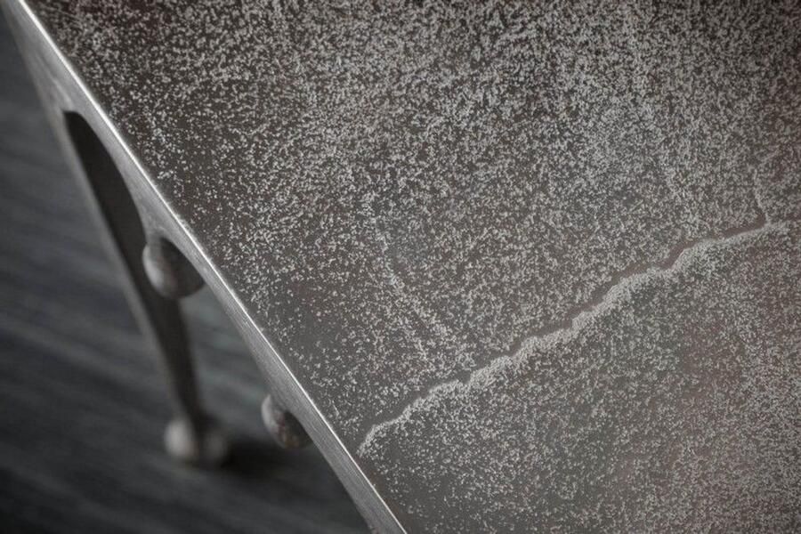 Invicta Interior Extravagante bijzettafel LIQUID LINE S 34cm zilver traandesign 40641