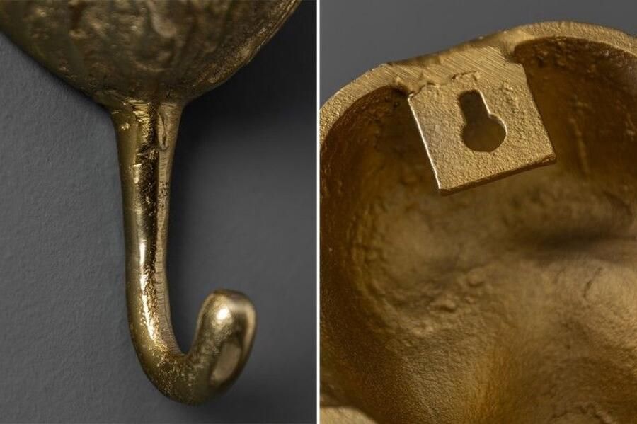 Invicta Interior Extravagante kapstokhaak set van 3 THREE APES 25cm goud handgemaakt 40388 - Foto 2