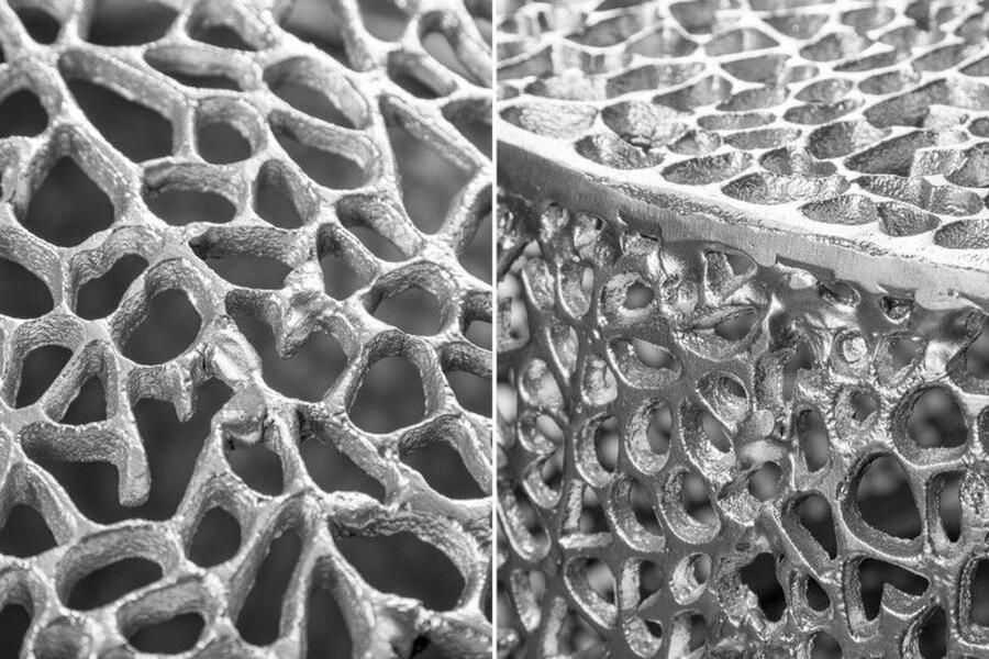 Invicta Interior Filigraan design salontafel ABSTRACT BLAD 120cm zilver handgemaakt 40284