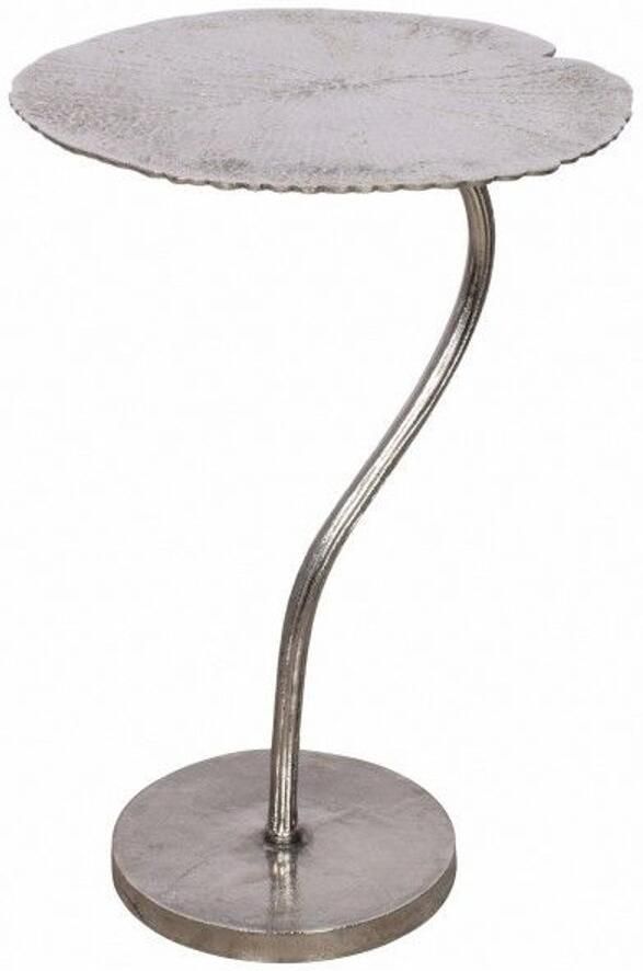 Invicta Interior Handgemaakte bijzettafel ABSTRACT LEAF 40cm zilver 41283 - Foto 2