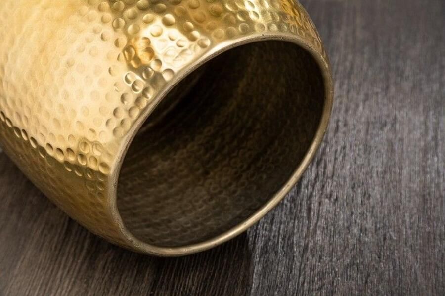 Invicta Interior Handgemaakte bijzettafel ORIENT 36cm goud gehamerd ontwerp 40236 - Foto 4