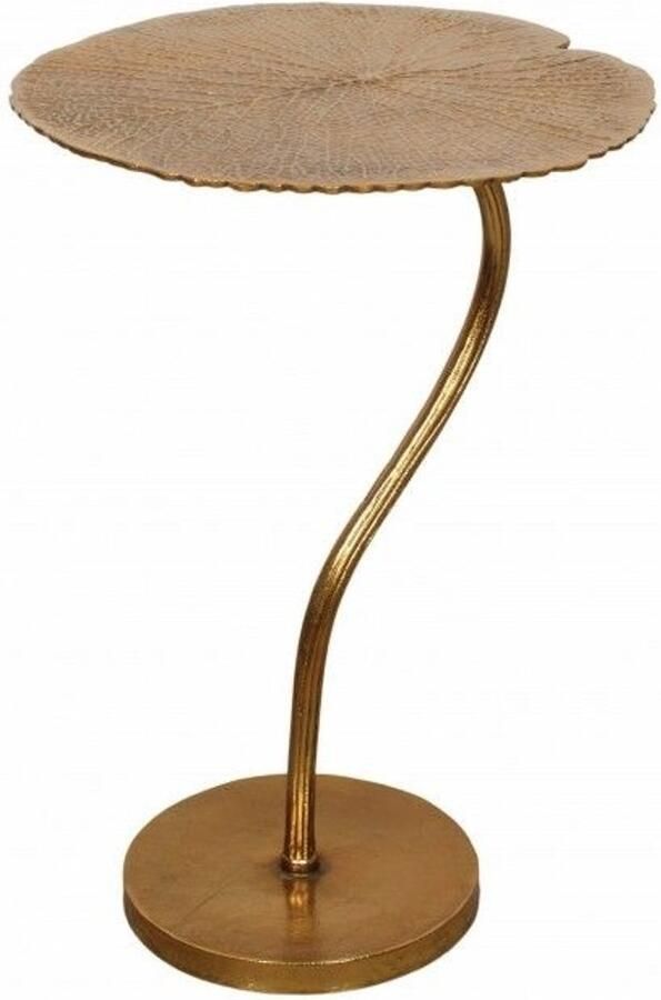 Invicta Interior Handgemaakte design bijzettafel ABSTRACT LEAF 40cm goud 40904 - Foto 2