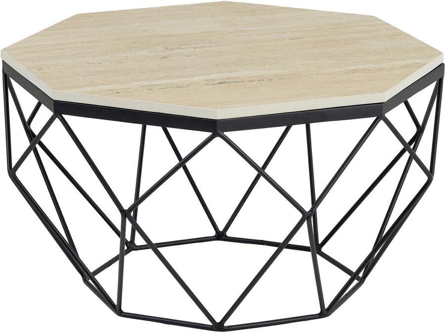 Invicta Interior Ronde bijzettafel Elysian Jewel 60cm goud ijzer wit marmeren voet handgemaakt - Foto 2