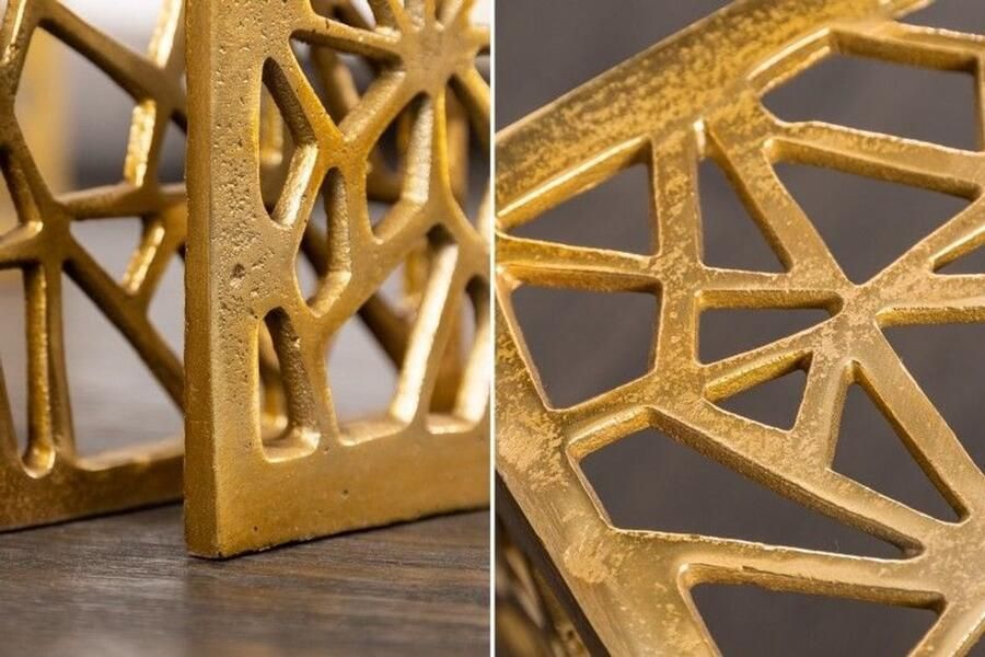 Invicta Interior Handgemaakte salontafel Elysian Essence 50cm set van 2 goud in Gap-design