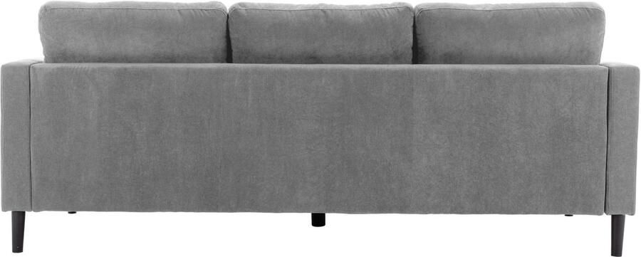 Invicta Interior Hoekbank STOCKHOLM 220cm 3-zits corduroy grijs 44150 - Foto 2