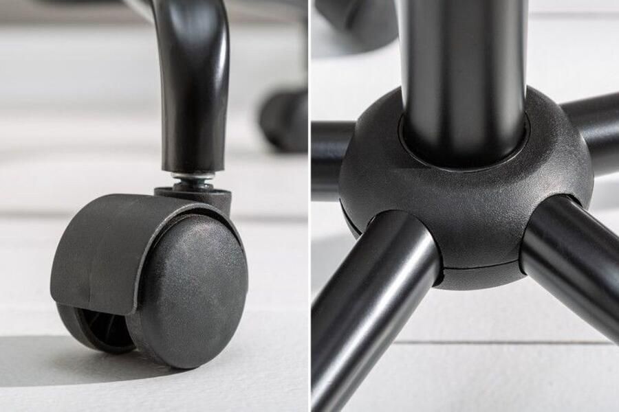 Invicta Interior In hoogte verstelbare bureaustoel TURIN mosterdgeel fluweel met armleuning draaistoel 40306