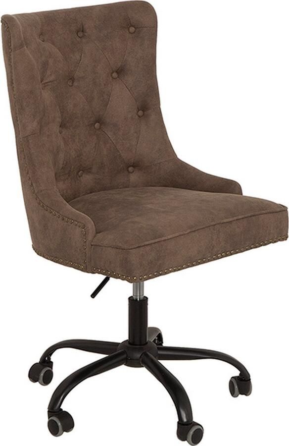 Invicta Interior In hoogte verstelbare bureaustoel VICTORIAN vintage taupe met armleuning 38793 - Foto 2