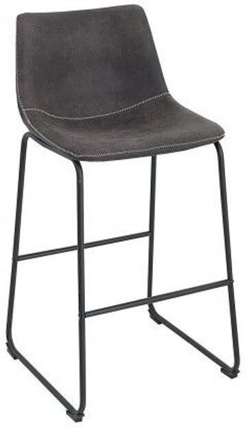 Invicta Interior Industrieel design barstoel Aurora Finesse vintage grijs met ijzeren frame - Foto 3