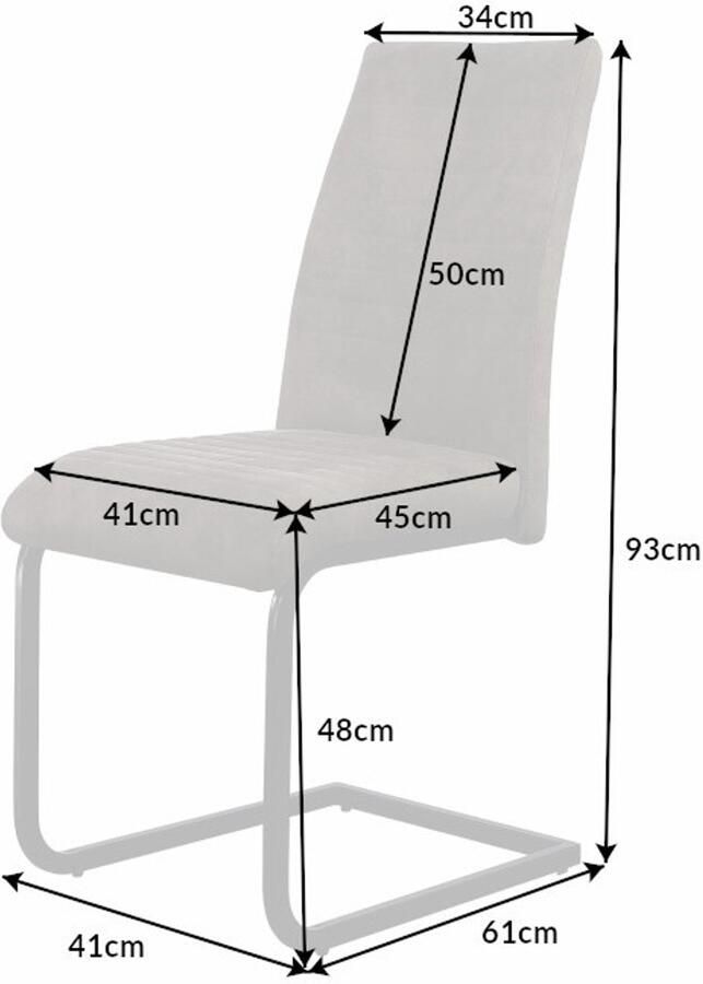 Invicta Interior industrieele sledestoel APPARTEMENT antiek taupe met metalen frame 40552 - Foto 2