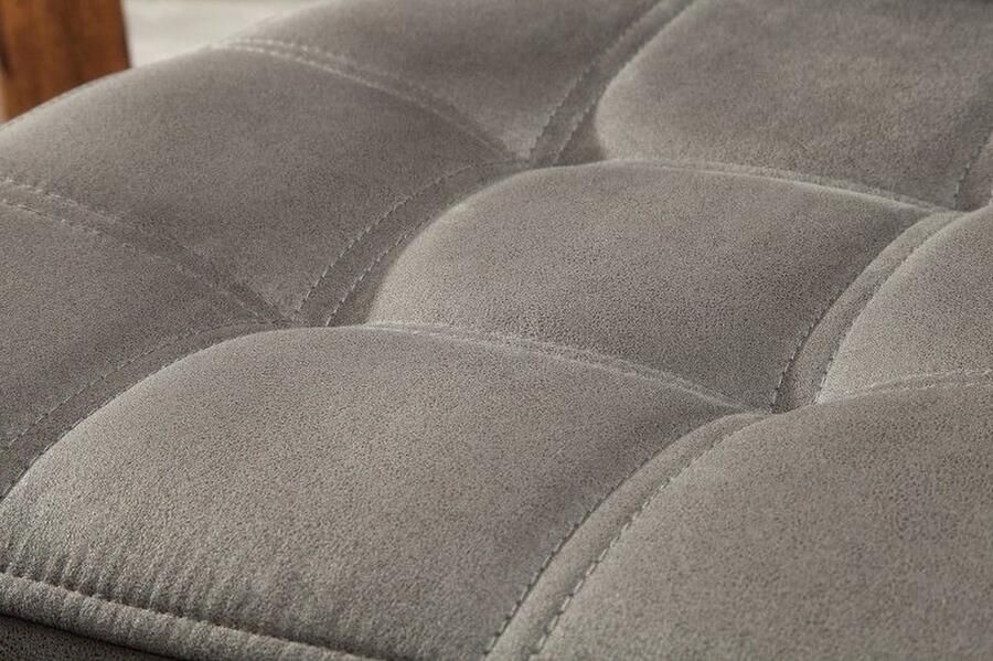 Invicta Interior industrieele sledestoel MODENA vintage grijs met decoratieve stiksels 38616 - Foto 2