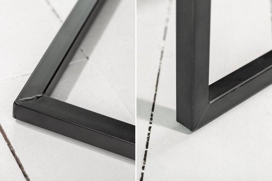 Invicta Interior industrieele sledestoel RIDER vintage bruin met metalen frame 40493 - Foto 4