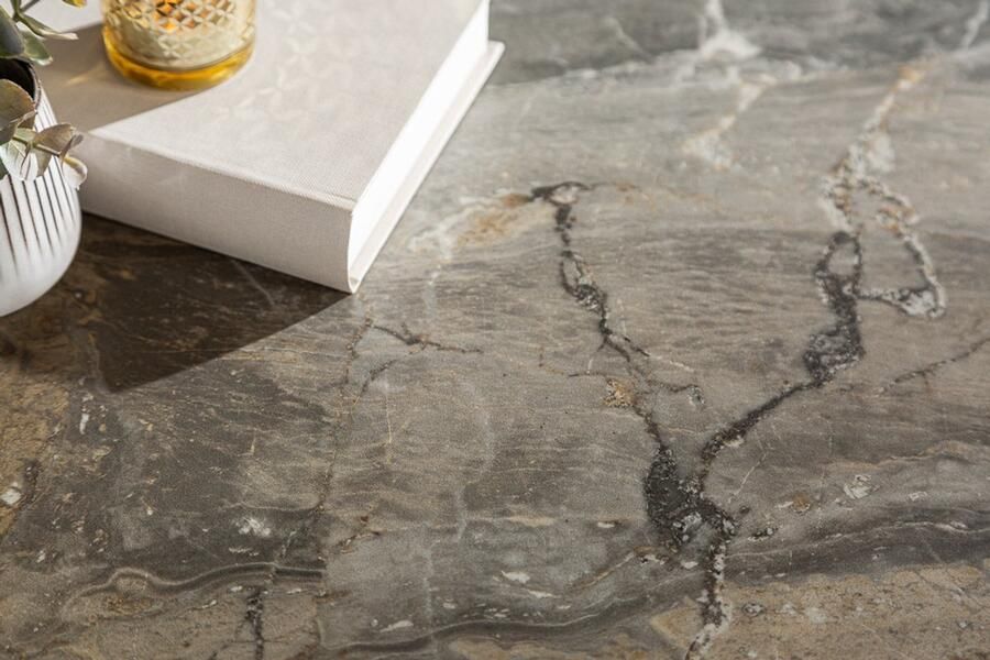 Invicta Interior Design salontafel SYMBIOSE 75cm marmer taupe keramiek gemaakt in Italie 6540670 - Foto 2