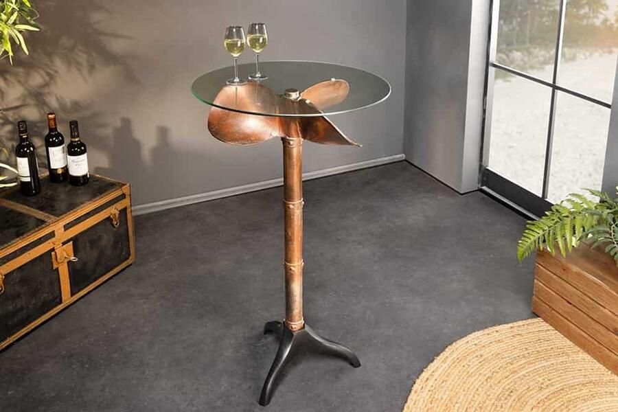 Invicta Interior Uitschuifbare eettafel Venezia Elegance 160-200cm bruin wild eiken design zwarte boomrand