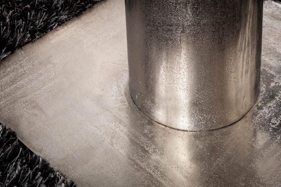 Invicta Interior Maritieme eettafel OCEAN 105cm antiek zilveren ZONDER glazen plaat tafel met scheepsschroef 39921 - Foto 3