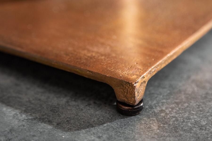 Invicta Interior Maritieme eettafel OCEAN 105cm gevlamd koperen ZONDER glazen plaat tafel met scheepsschroef 39922 - Foto 2