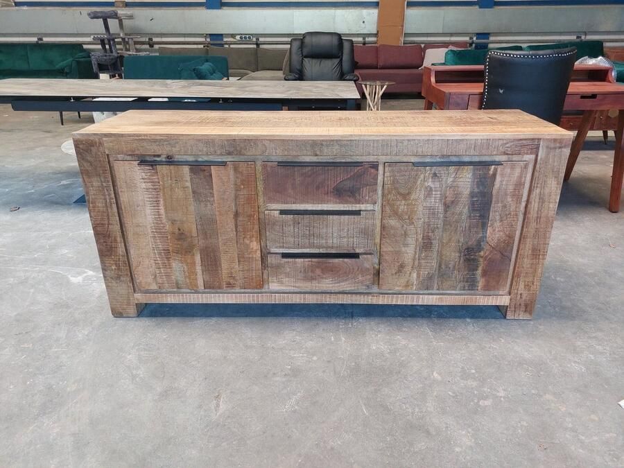 Meubello Outletstore Dressoir Iron Craft 175cm Massief Mango Hout 38930 Outletmodel