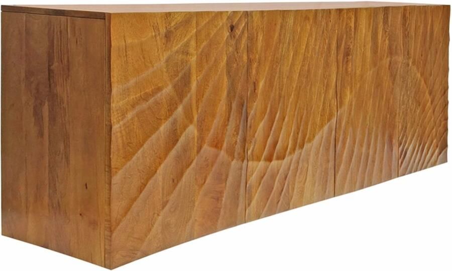 Invicta Interior Massief dressoir SCORPION 180cm bruin hangend mangohout met 3D houtsnijwerk 46647 - Foto 2