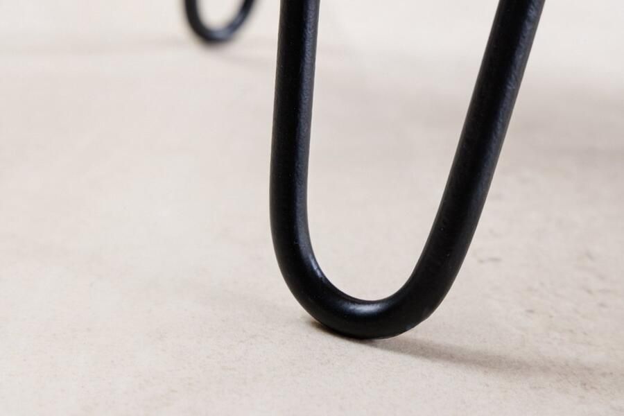 Invicta Interior Massief houten salontafel WILD 100cm natuurlijk acacia haarspeldpoten boomrand 43341 - Foto 3