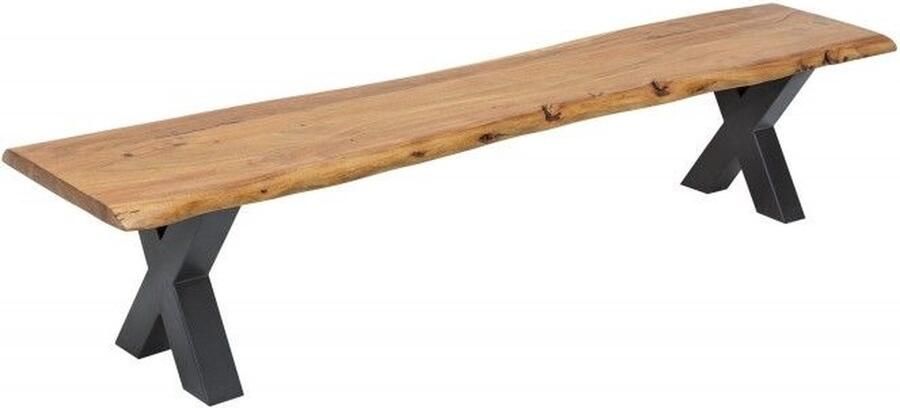 Invicta Interior Massieve boomstambank MAMMUT NATURE 160cm acaciahout 3 5cm dik blad 38353 - Foto 2