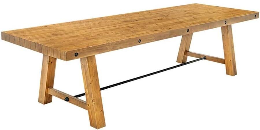 Invicta Interior Massieve eettafel FINCA 300cm vintage bruin gerecycled grenenhout 44507