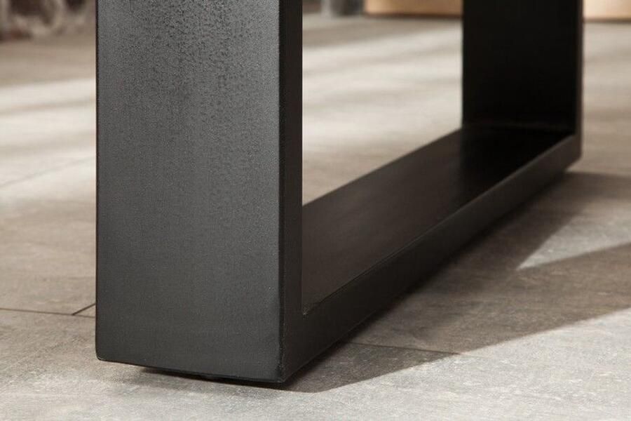 Invicta Interior Massieve eettafel IRON CRAFT 180cm natuurlijk mangohout ijzeren sledeonderstel industrieel design 38658