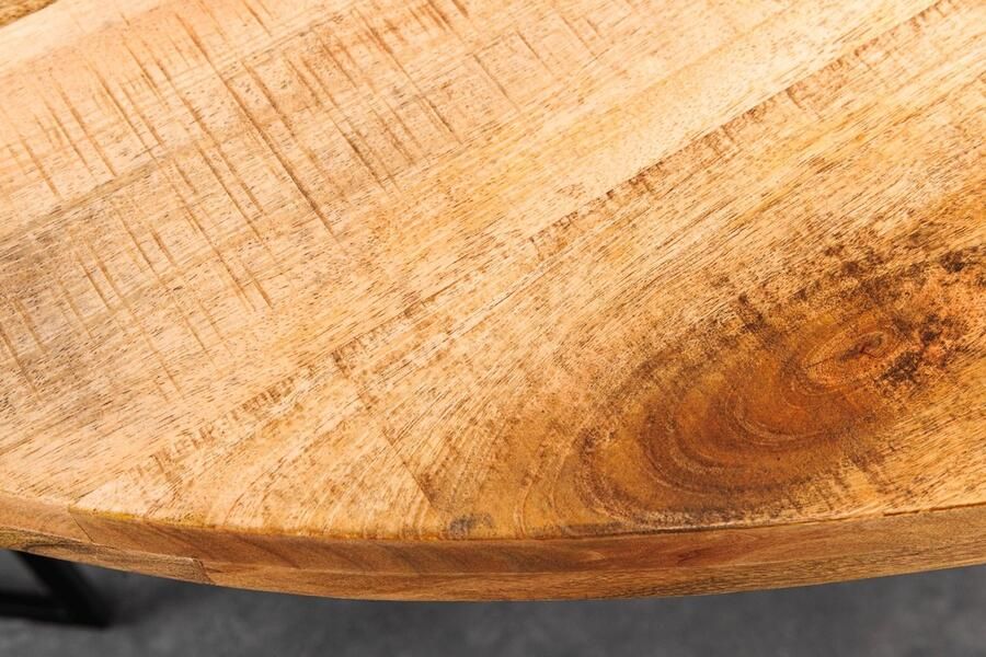 Invicta Interior Massieve industriële eettafel GALAXIE 240 cm naturel mangohout ovaal sterframe 45771 - Foto 2