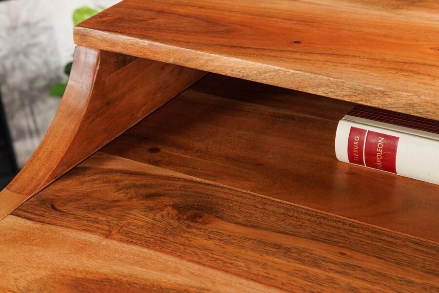 Invicta Interior IndustriÃle eettafel Venezia Elegance 180cm Grijs Gelimd Wild Eiken Design Boomrand Zwart X-Frame - Foto 4