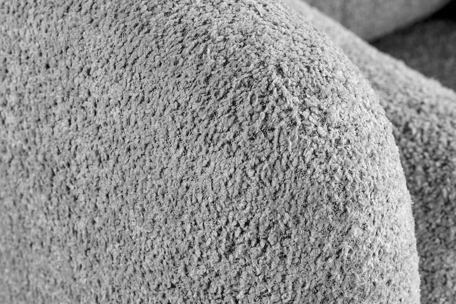 Invicta Interior Moderne bank ART DECO 200cm grijs Bouclé 3-zits bank incl. kussens 44508 - Foto 2