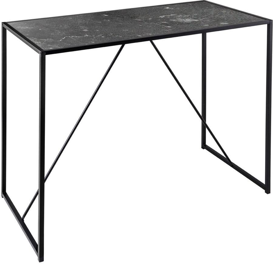 Invicta Interior Moderne bartafel SLIM LINE 120 cm grafiet metalen bartafel 44736