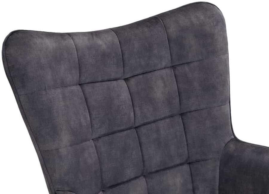 Invicta Interior Moderne fauteuil SCANDINAVIA grijs fluweel zwart metalen poten met armleuningen 44020