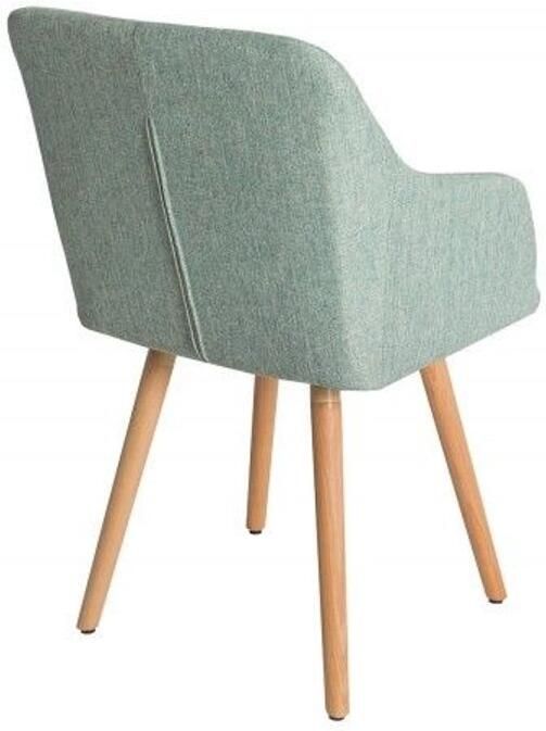Invicta Interior Retro design stoel SCANDINAVIA MEESTERSTUK groen met armleuning 36827 - Foto 3
