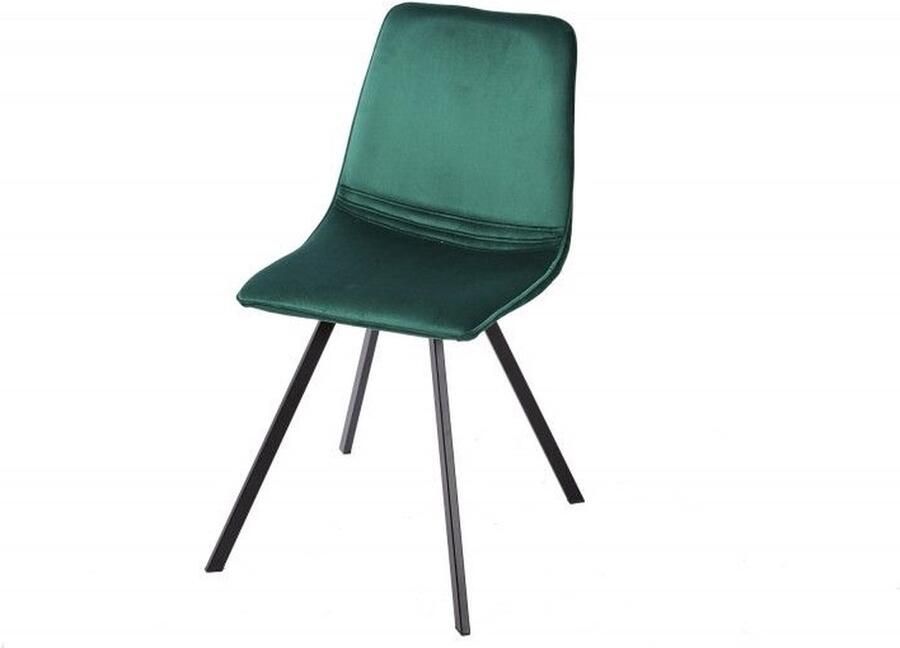 Invicta Interior Retro stoel AMSTERDAM STOEL smaragdgroen fluweel design klassieker 39918