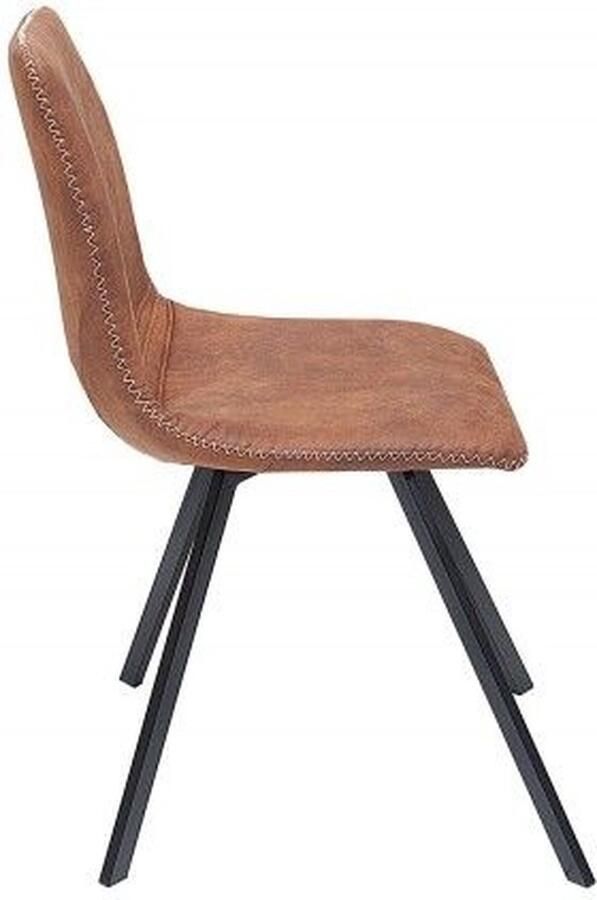 Invicta Interior Retro stoel AMSTERDAM STOEL vintage lichtbruin design klassieker 38365 - Foto 3