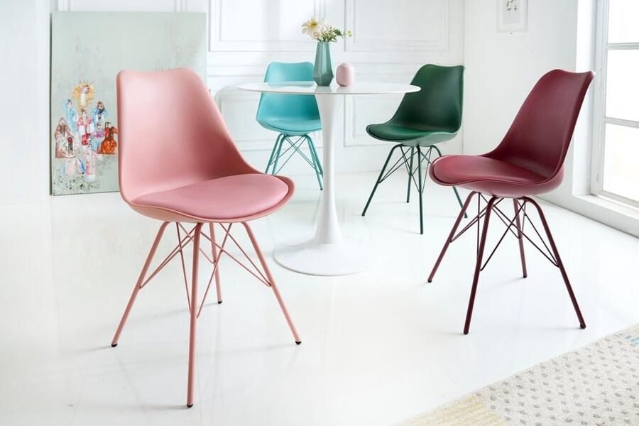 Invicta Interior Retro Stoel SCANDINAVIA MEISTERSTUCK roze 42040 - Foto 2