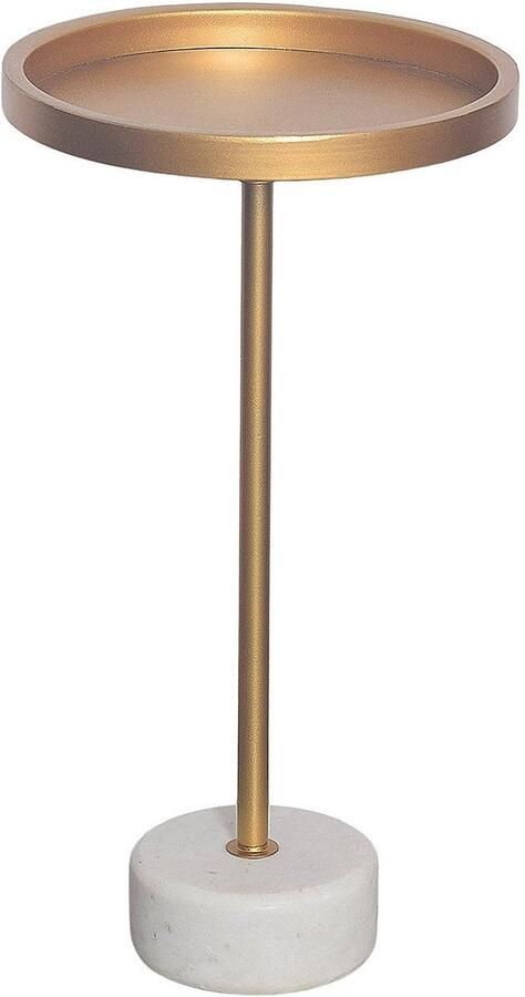 Invicta Interior Ronde bijzettafel Venezia EleganceLIFE PEACOCK 60cm goud Metalen Peacock sculptuur met glazen blad - Foto 2