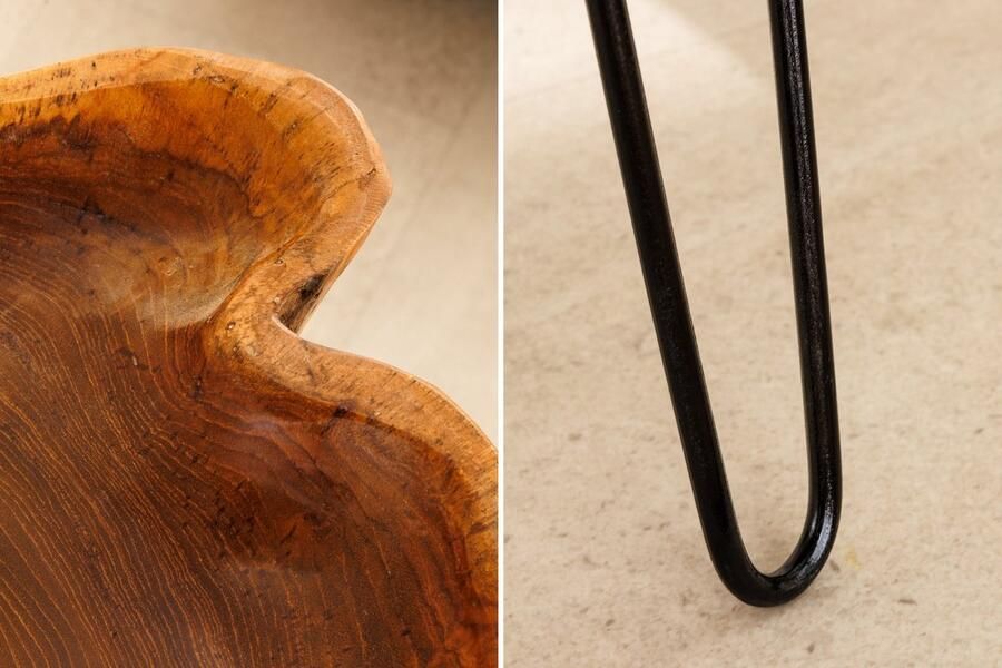 Invicta Interior Handgemaakte draaitafel Prestige Elegance 50cm Wit Naturel Marmer Mango Hout Decoratieve Plaat Rond - Foto 2